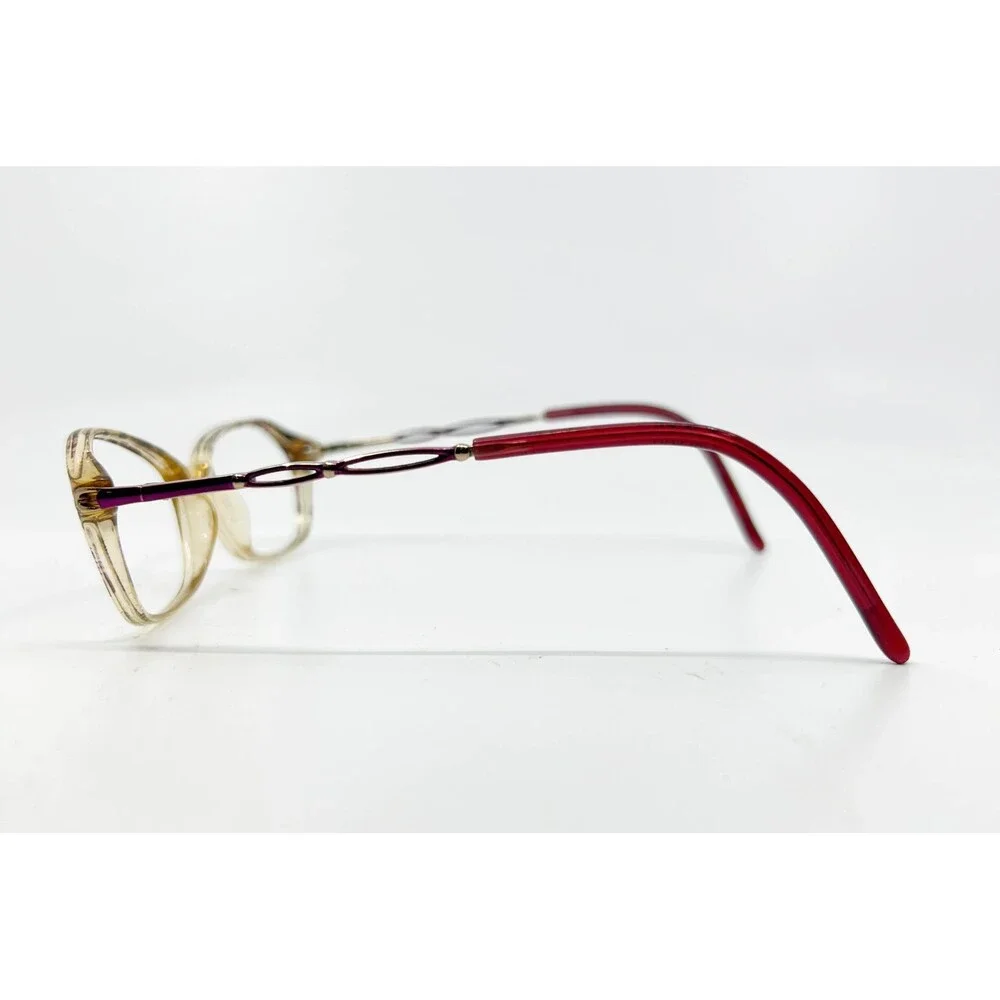 Clearvision Eyeglass Frames Womens Gold Red Jacqueline II 53-15-130 31630
